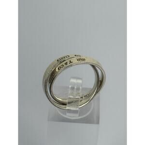 Tiffany & Co. Tiffany 1837 Interlocking Circles Ring 925 Sterling Silver